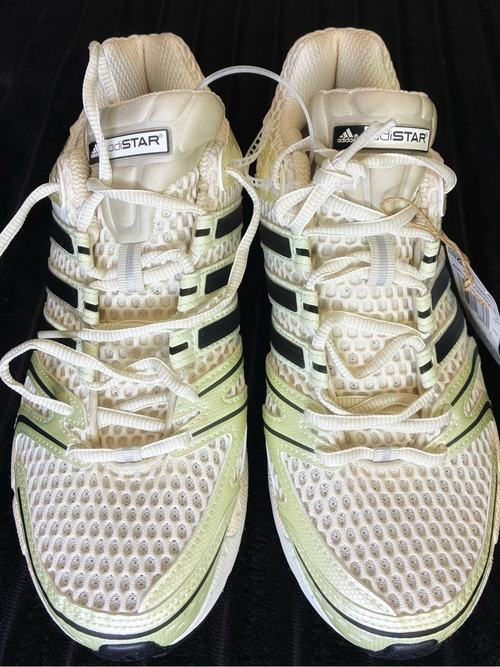 adidas White & Light Green Men's Running Sneakers